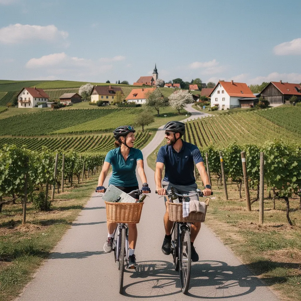 Ein gemütliches Café mit Außenbereich, wo Reisende regionale Spezialitäten genießen können.