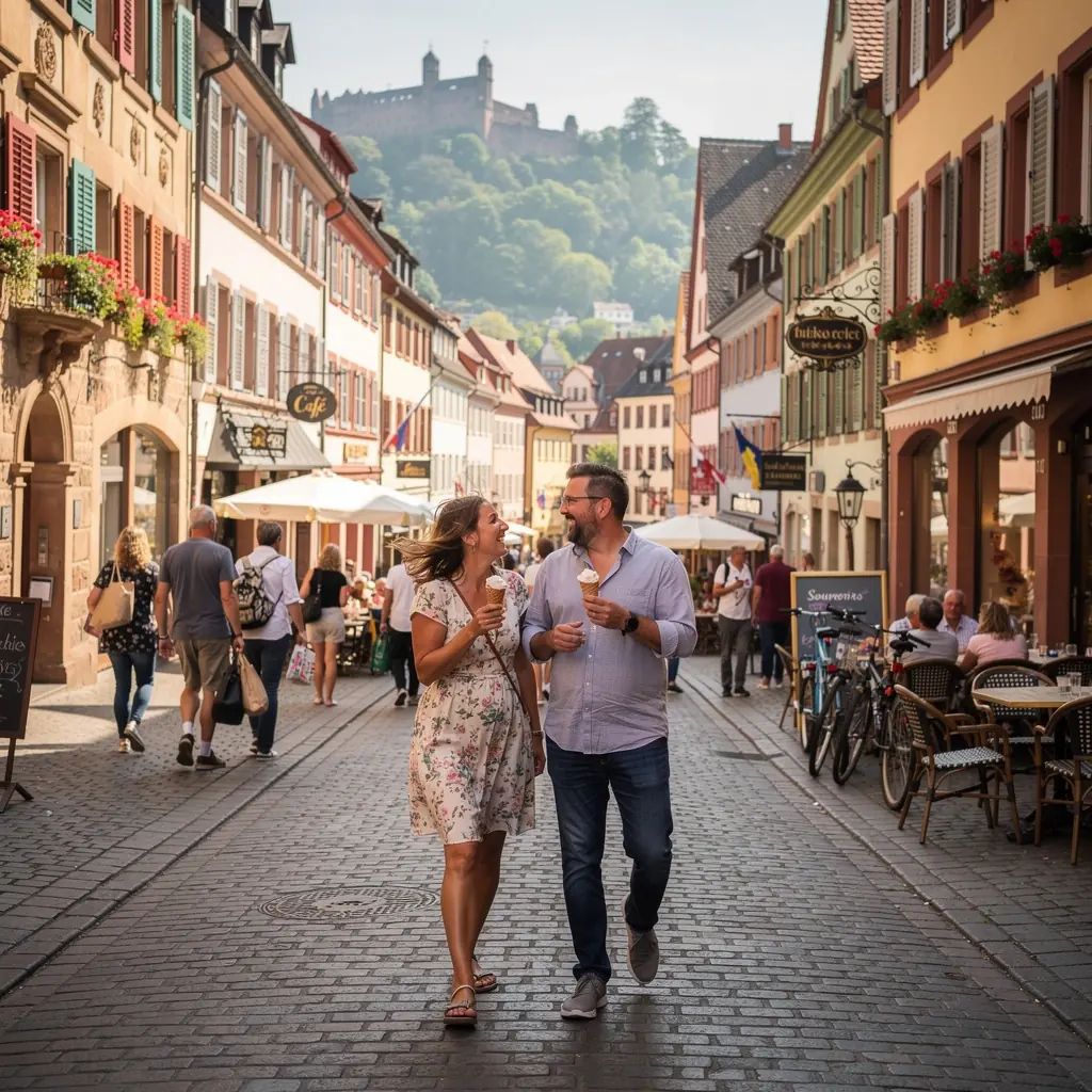 Eine beeindruckende Landschaft mit einem Fluss, der durch die Weinberge einer bekannten deutschen Weinregion fließt.